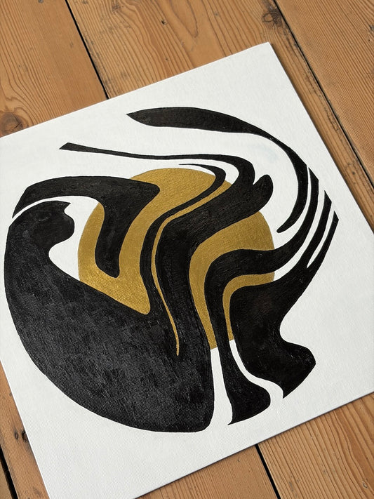 Ember Current Abstract Painting