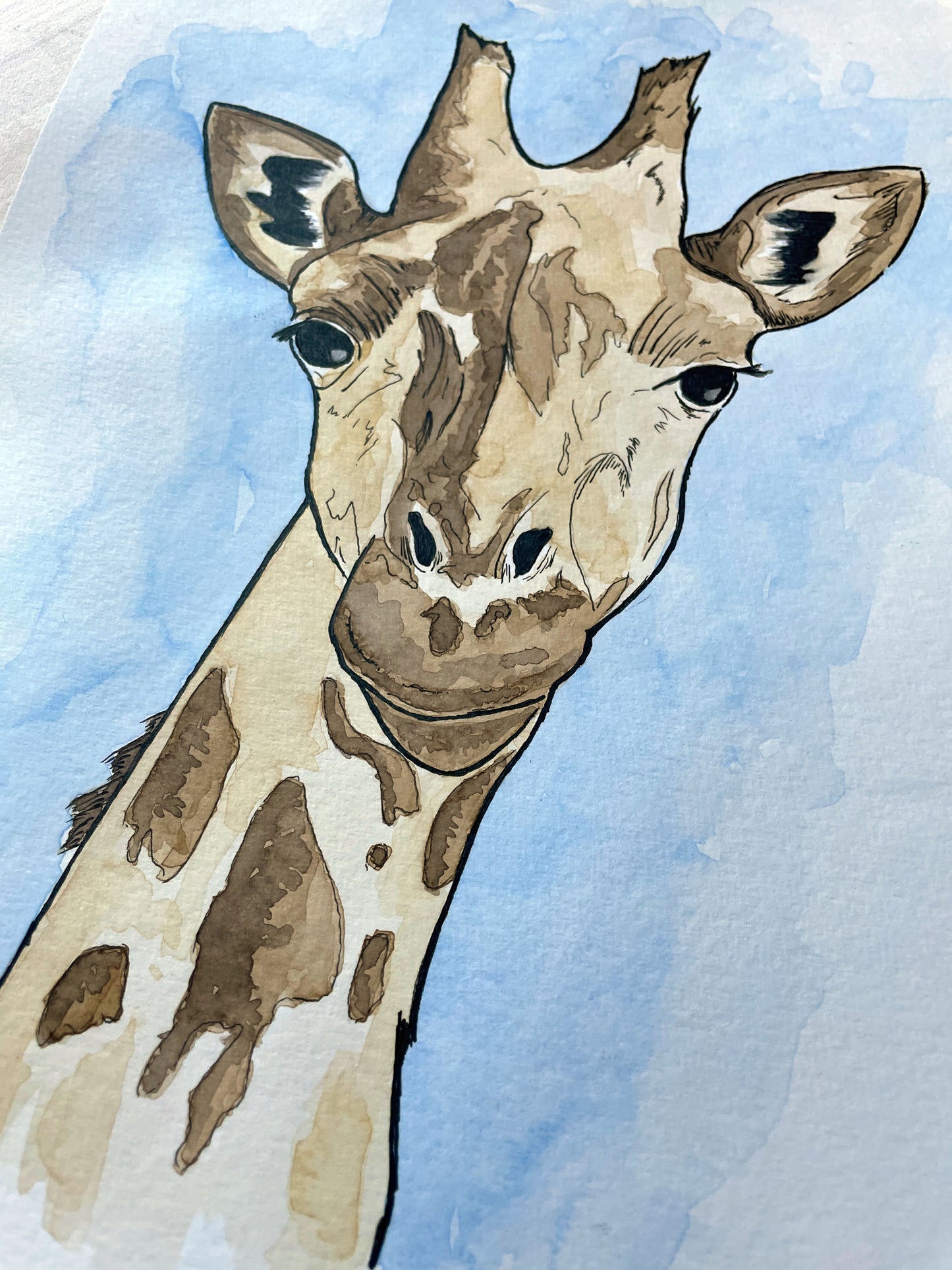 The Tall Silence Giraffe A4 (ORIGINAL)