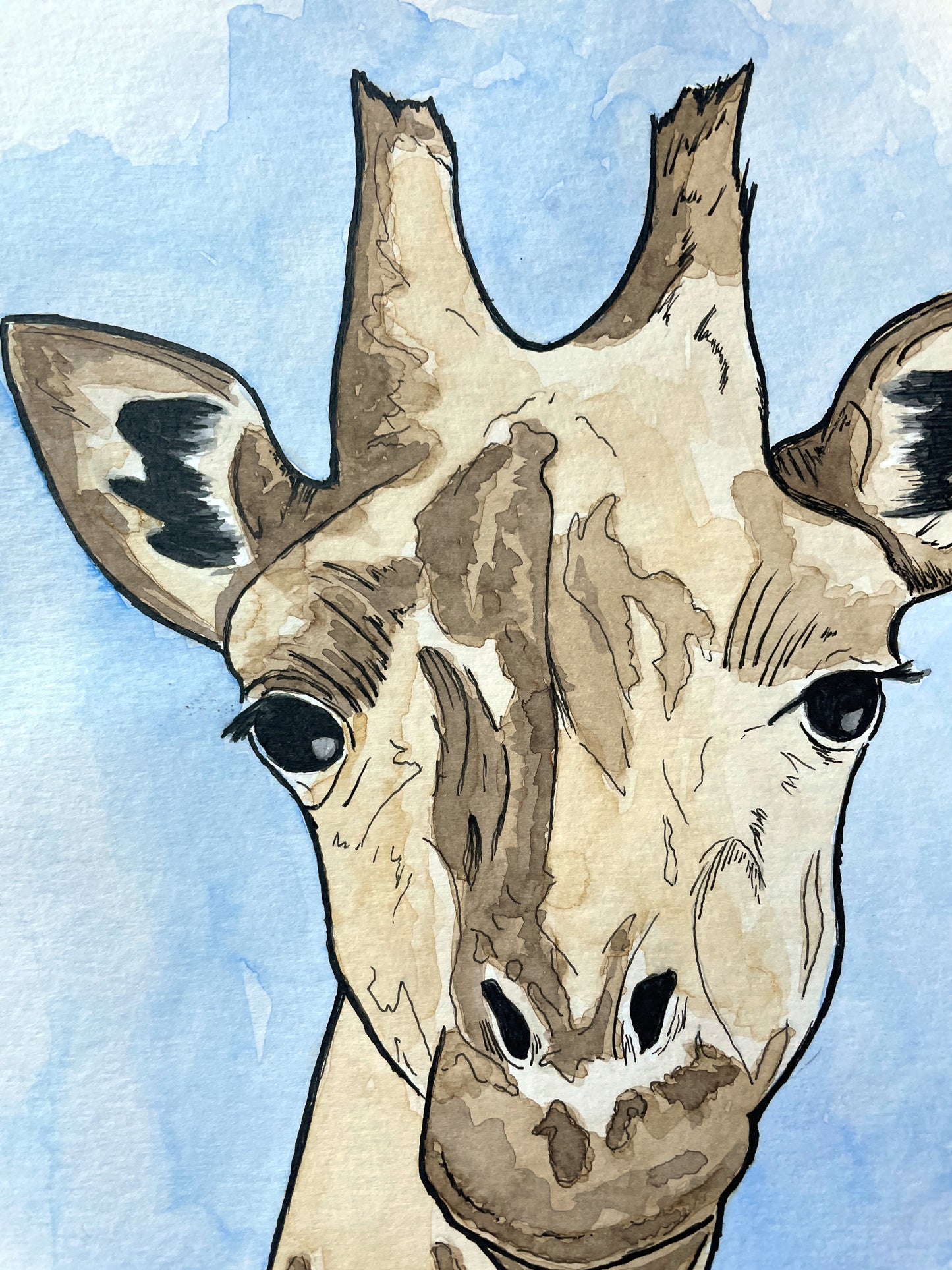 The Tall Silence Giraffe A4 (ORIGINAL)