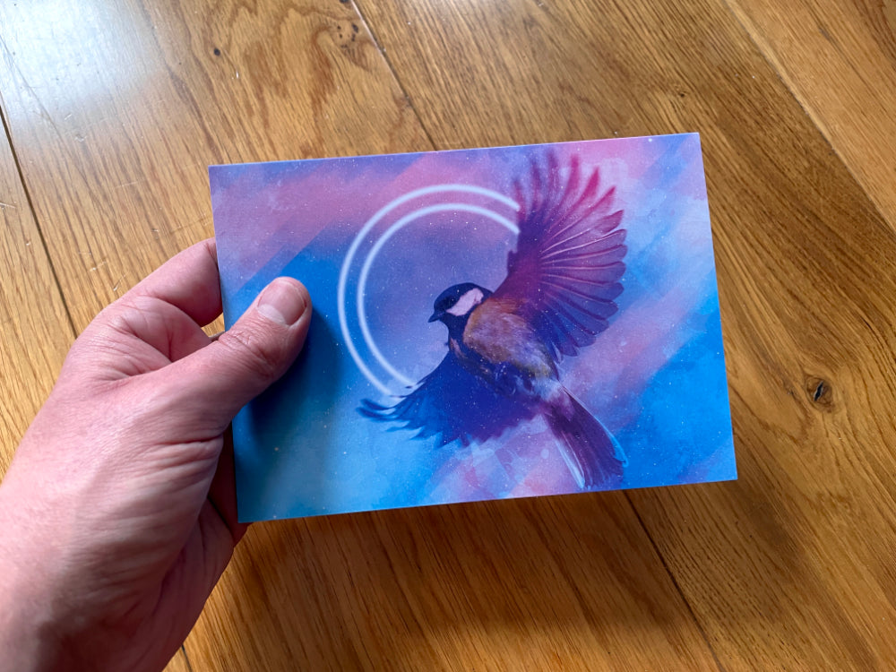 Greetings Card: Great tit