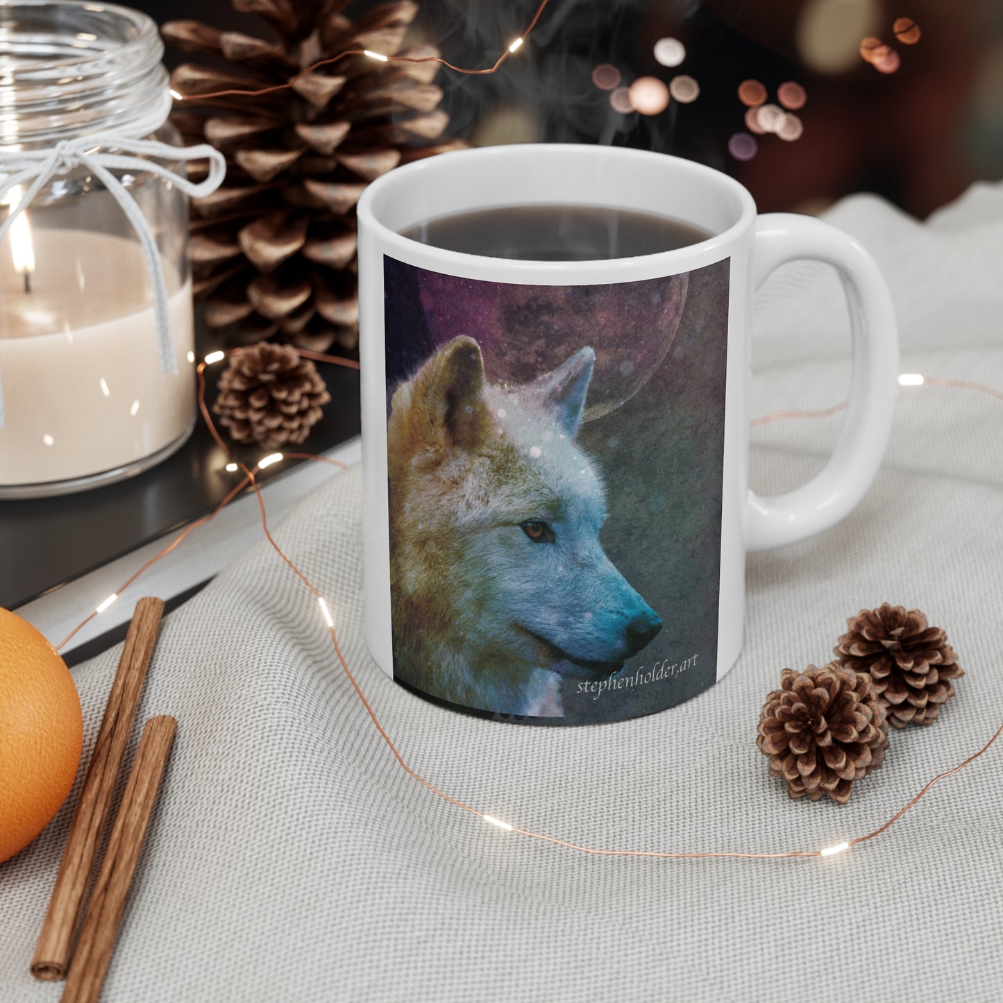 Messenger Wolf Mug