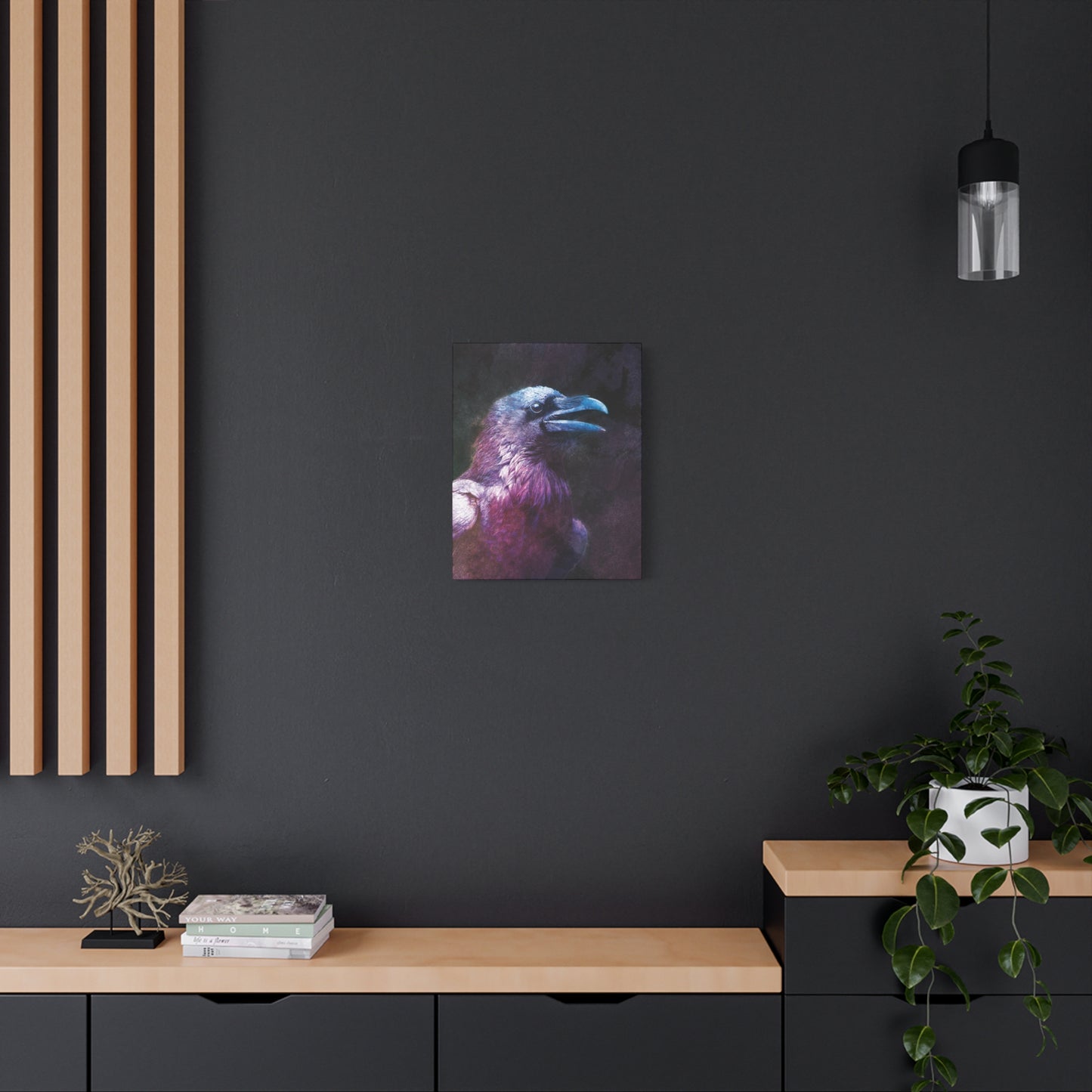 Canvas Print - Oracle Raven Gothic Guardian Collection