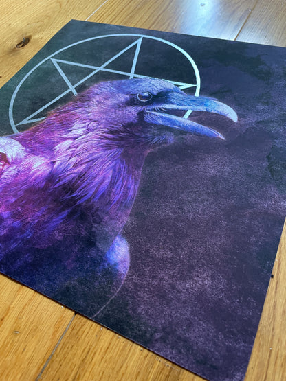 Silver Pentacle Raven