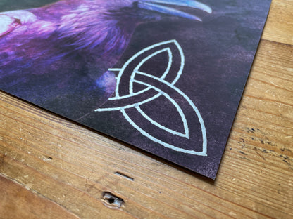 Silver Pentacle - Knot Raven