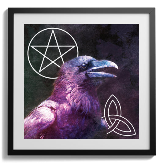 Silver Pentacle - Knot Raven