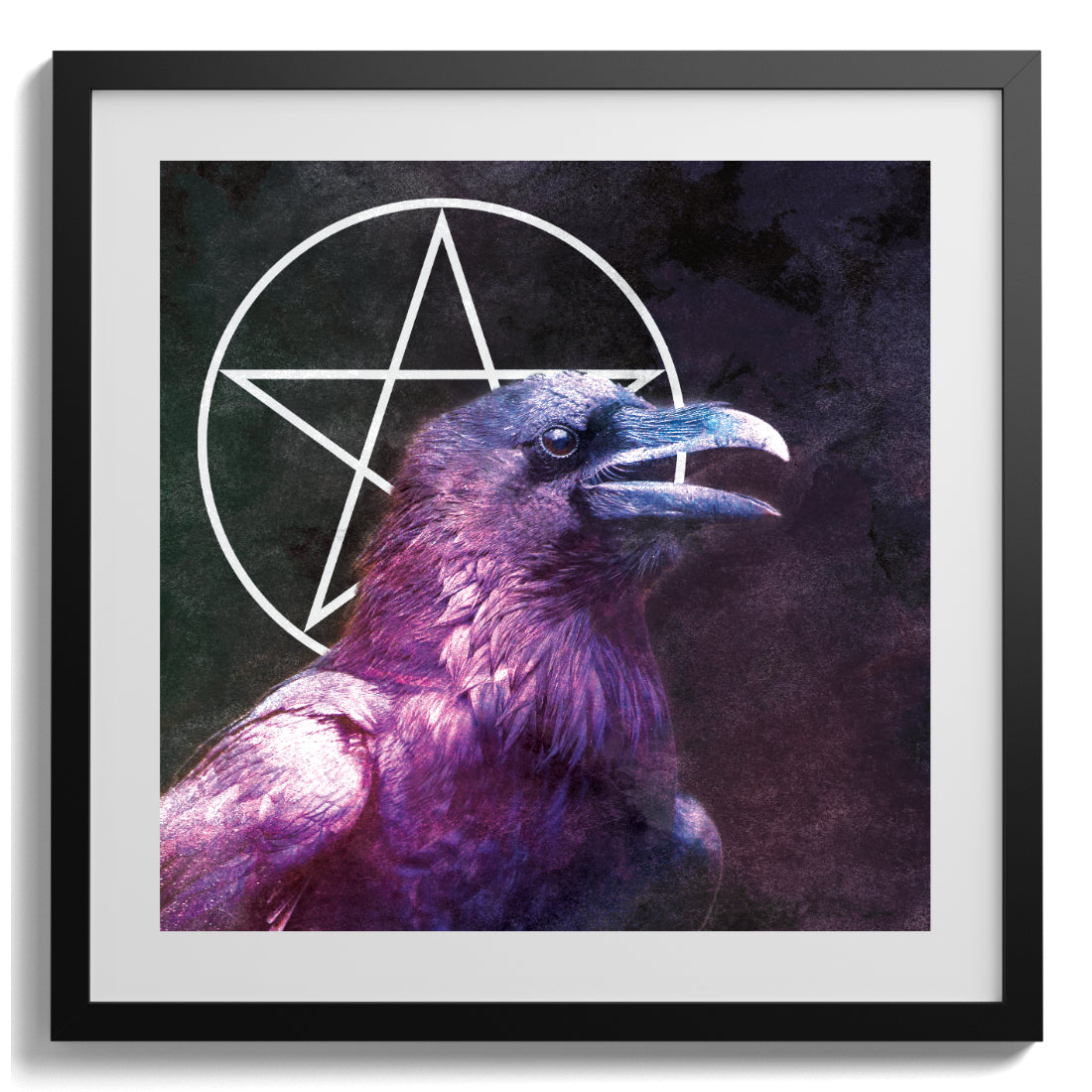 Silver Pentacle Raven