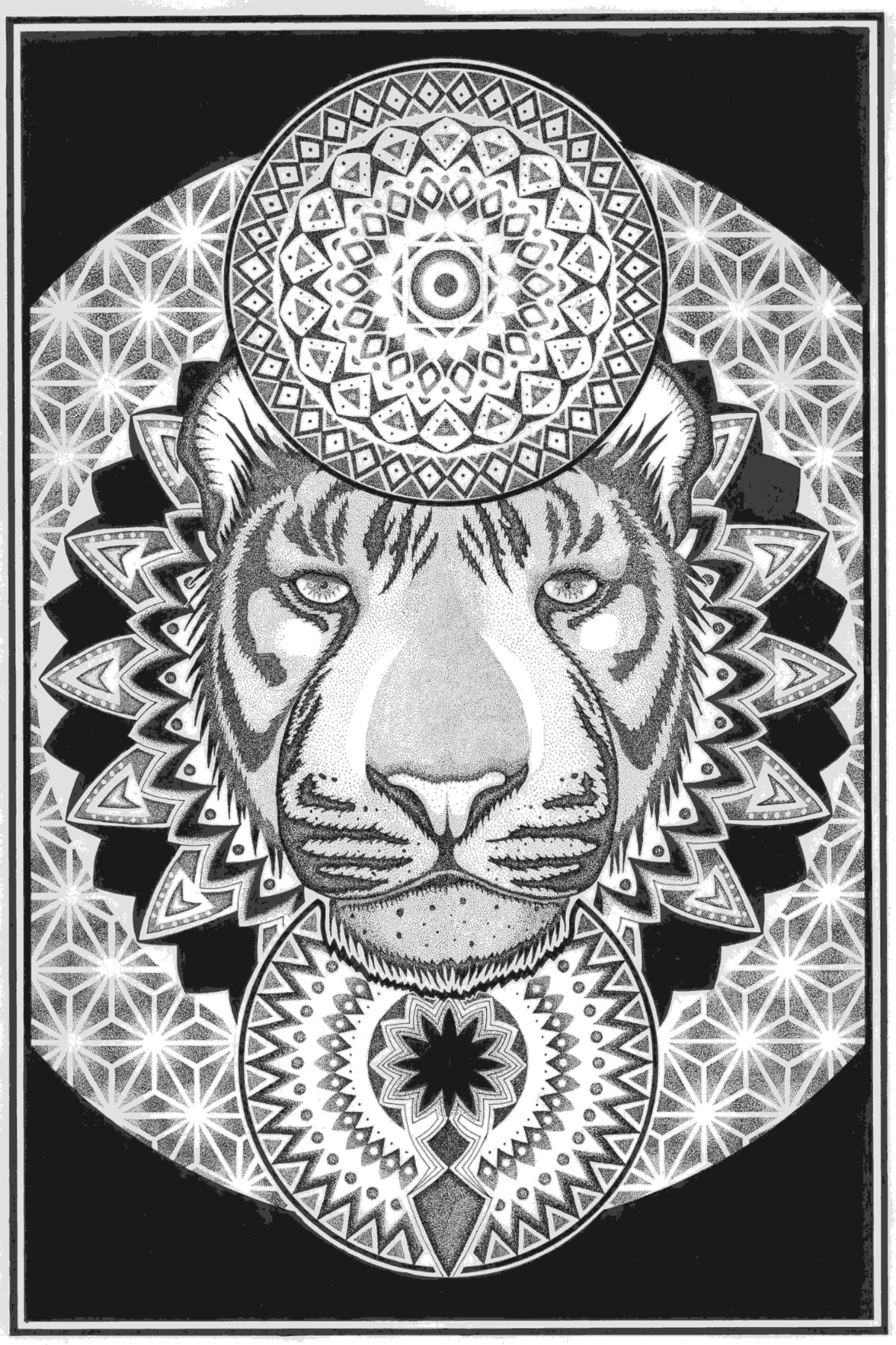 Mandala Tiger A3 (ORIGINAL)