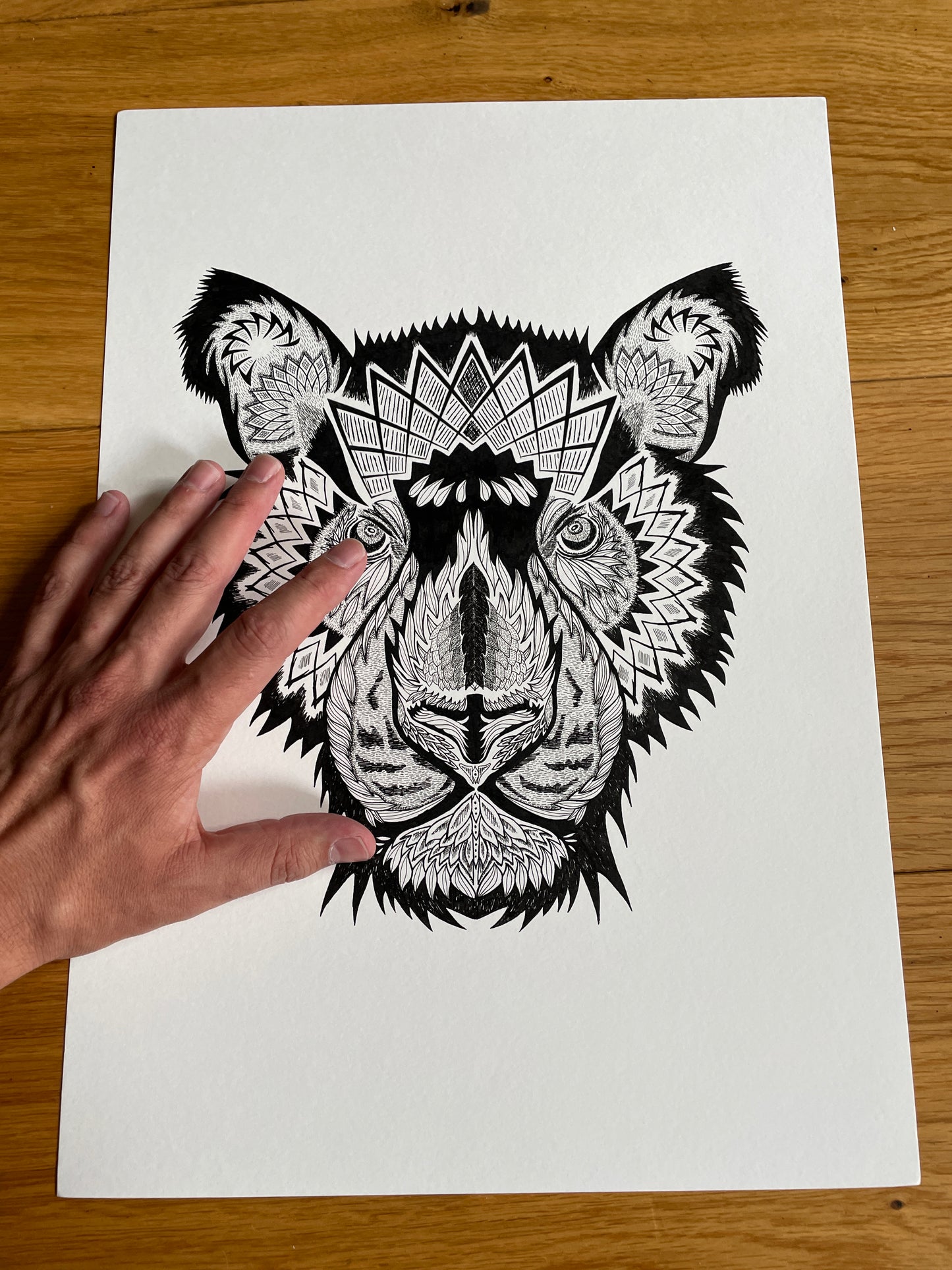 Ornamental Tiger A3 (ORIGINAL)