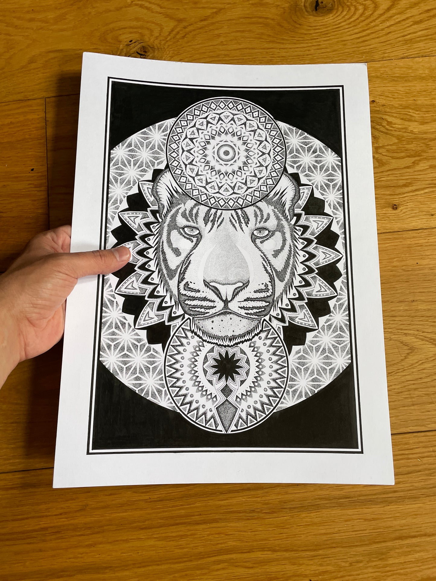 Mandala Tiger A3 (ORIGINAL)